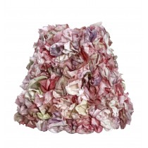 Καπέλο φωτιστικού με υφασμάτινα λουλούδια. 18x20cm. oikos218